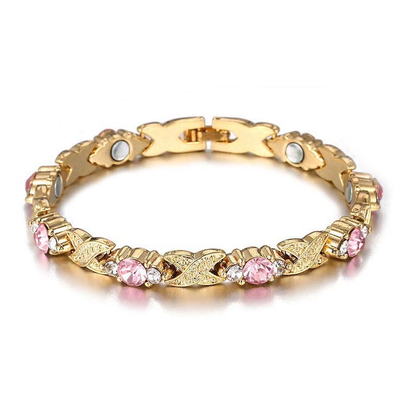 🥳2026 HOT SALE🥳💞50K+ SOLD!✨🧲 50% OFF! Magnetic Bracelet with Rhinestones – 24/7 wellness & style. Lightweight, adjustable, perfect gift for her or him! 💎💖