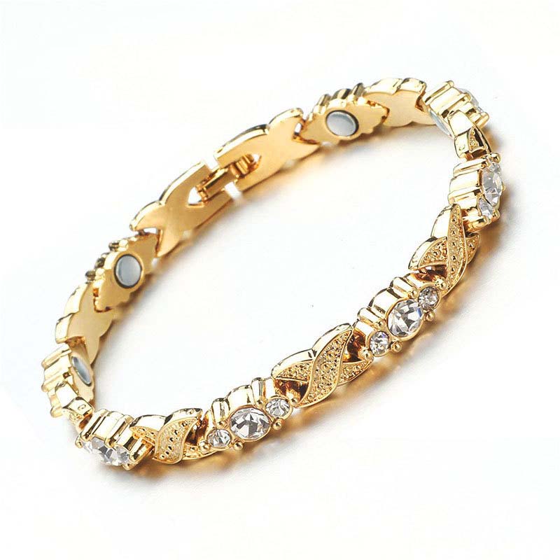 🥳2026 HOT SALE🥳💞50K+ SOLD!✨🧲 50% OFF! Magnetic Bracelet with Rhinestones – 24/7 wellness & style. Lightweight, adjustable, perfect gift for her or him! 💎💖