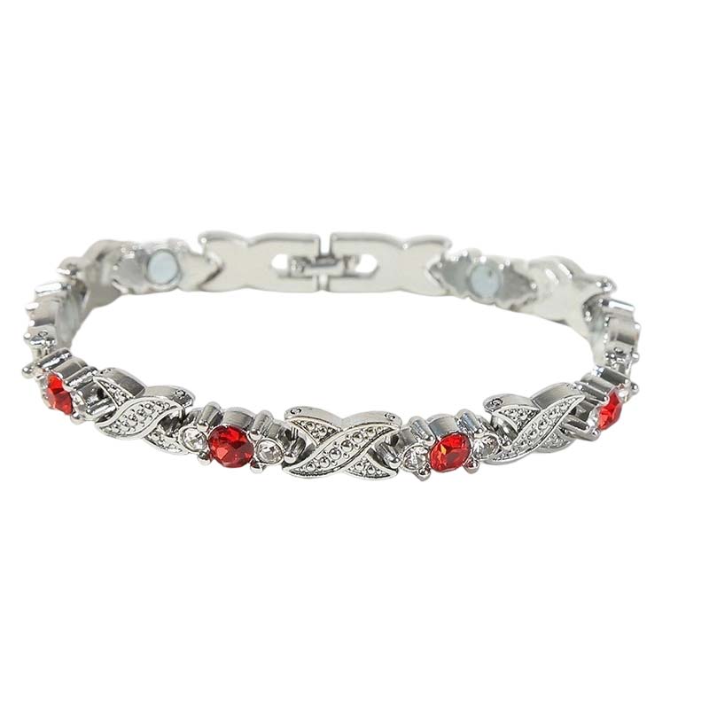 🥳2026 HOT SALE🥳💞50K+ SOLD!✨🧲 50% OFF! Magnetic Bracelet with Rhinestones – 24/7 wellness & style. Lightweight, adjustable, perfect gift for her or him! 💎💖