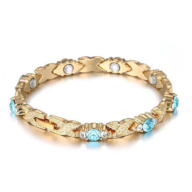 🥳2026 HOT SALE🥳💞50K+ SOLD!✨🧲 50% OFF! Magnetic Bracelet with Rhinestones – 24/7 wellness & style. Lightweight, adjustable, perfect gift for her or him! 💎💖