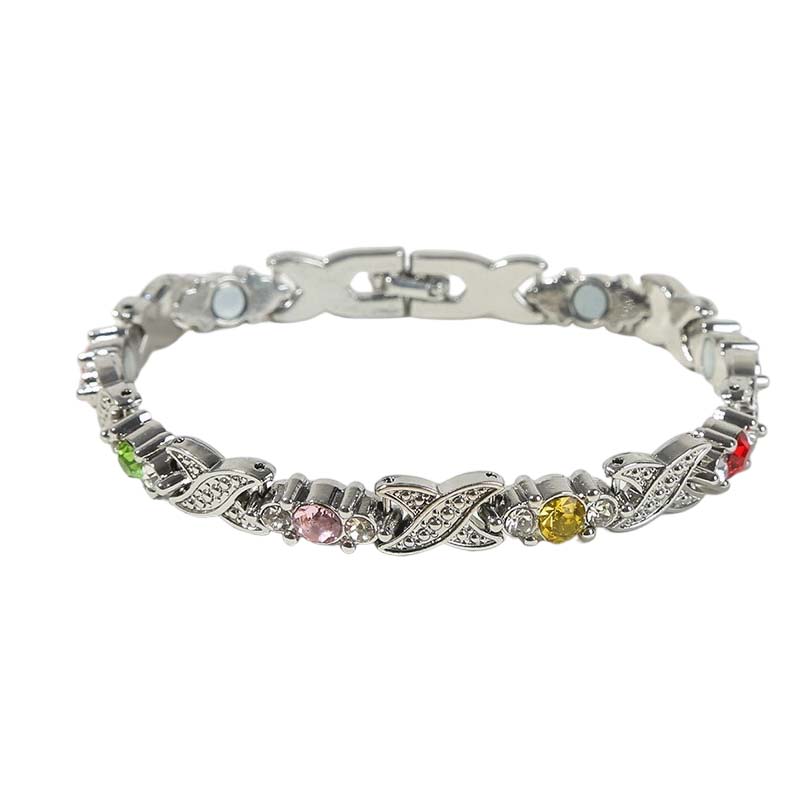 🥳2026 HOT SALE🥳💞50K+ SOLD!✨🧲 50% OFF! Magnetic Bracelet with Rhinestones – 24/7 wellness & style. Lightweight, adjustable, perfect gift for her or him! 💎💖
