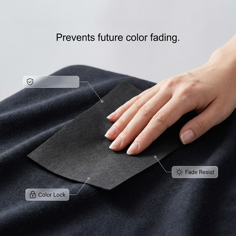 🥳2026 HOT SALE🥳💞50K+ SOLD!🖤💨 50% OFF! Blackening Sheets for Laundry – Even dyeing, long‑lasting. Say no to buying new jeans. 👖🎯