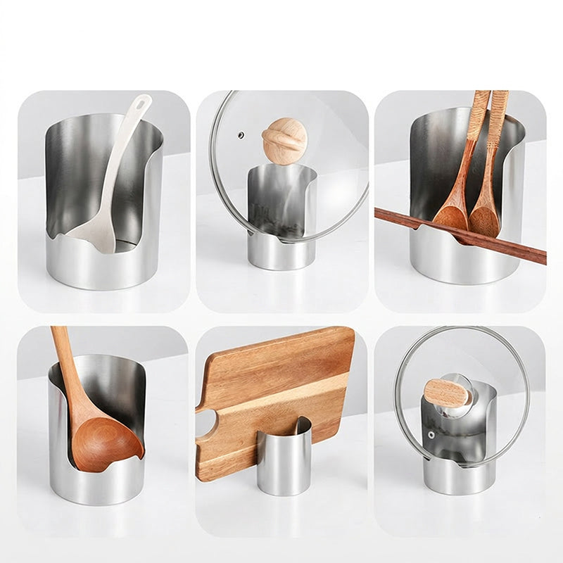🥳2026 HOT SALE🥳💞50K+ SOLD! 🍳🧺 50% OFF! Kitchen Utensil Holder – holds pot lids, spatulas & cutting boards upright. Thickened stainless steel – stable, no tipping. Saves counter space – no more messy worktops! ✨🏠