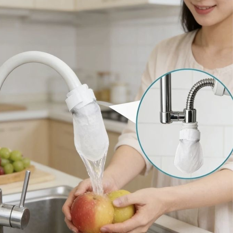 🥳2026 HOT SALE🥳💞50K+ SOLD! 🚰💧 50% OFF! Anti-Splash Kitchen Faucet Cotton Filter – Multi-layer PP cotton removes rust, sediment & impurities. Protects your tap water – cleaner, safer, better taste! 🛡️✨
