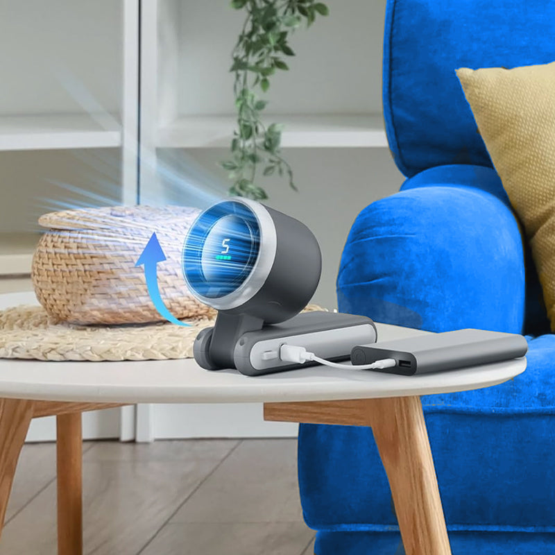 🥳2026 HOT SALE🥳💞50K+ SOLD!🌬️🔋 50% OFF! 3‑in‑1 Turbo Hand Fan – 5 speeds, 24H battery, digital display. 180° foldable. Perfect for Dad! 🎁✨
