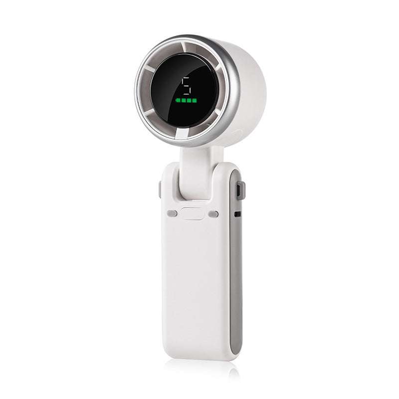 🥳2026 HOT SALE🥳💞50K+ SOLD!🌬️🔋 50% OFF! 3‑in‑1 Turbo Hand Fan – 5 speeds, 24H battery, digital display. 180° foldable. Perfect for Dad! 🎁✨