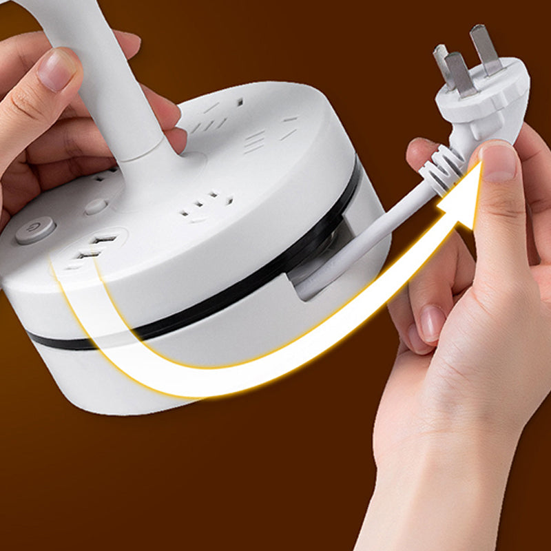 🥳2026 HOT SALE🥳💞50K+ SOLD! 💡🔌 50% OFF! 3‑Outlet USB Power Strip with Lamp – 3 AC + 2 USB‑A + 2 USB‑C, built‑in desk lamp with 3 light colours. Perfect bedside charger – no more searching for plugs! 🛏️✨