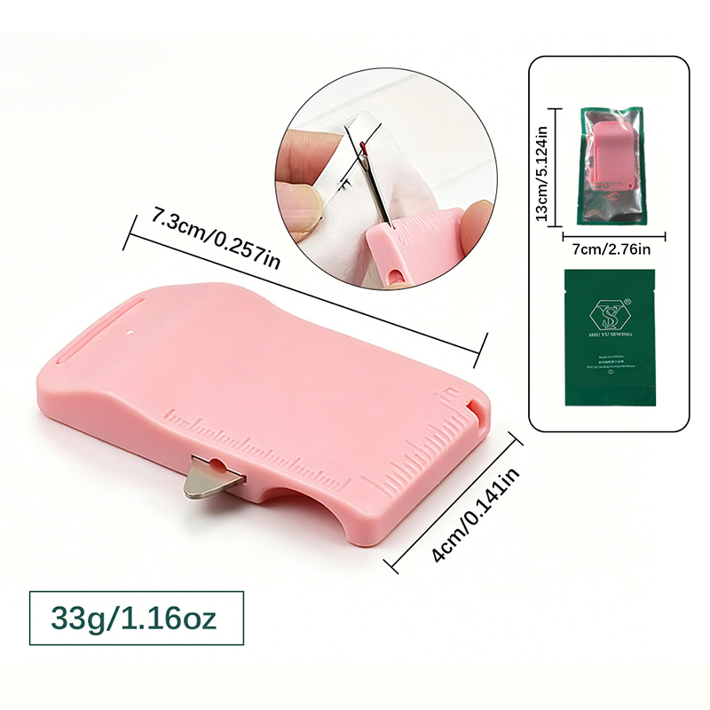 🥳2026 HOT SALE🥳💞50K+ SOLD!🧵✂️ 50% OFF! Multi‑functional Seam Guide & Ripper – Guide, rip, measure in one. Retractable blade, pocket‑size. A must for every sewist! 🪡✨