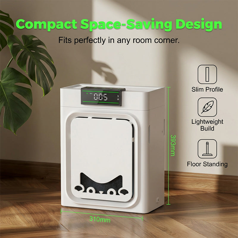🥳2026 HOT SALE🥳💞50K+ SOLD! 🐕💨 50% OFF! Pet Air Purifier – Captures dander, hair & neutralises litter box odours. Dual HEPA filtration, washable pre-filter – fresh air for you & your furry friend! 🛡️✨