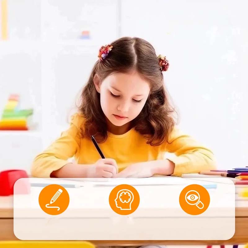 🥳2026 HOT SALE🥳💞50K+ SOLD!✍️📚 50% OFF! Magic Grooved Copybook Set – Tactile guidance, builds perfect muscle memory. Includes grip trainer. Makes writing fun for kids! ✨🖍️