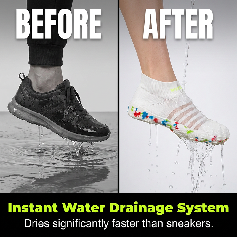 🥳2026 HOT SALE🥳💞50K+ SOLD!🌊⛱️ 50% OFF! Unisex Breathable Water Shoes – 3D mesh upper, drainage holes & anti‑slip sole. Perfect for beach, pool & river walks – safe & comfy! 👟✨