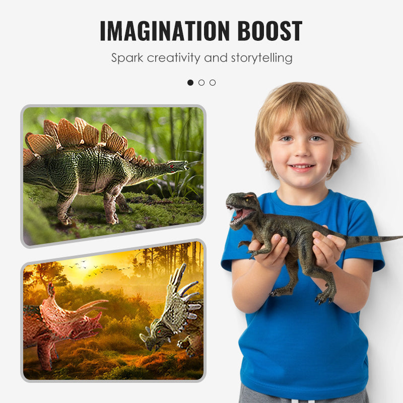 🥳2026 HOT SALE🥳💞50K+ SOLD! 🦖🎁 50% OFF! Kids Fun & Educational Dinosaur Toy Kit – T‑Rex head storage box keeps toys organised. Lifelike figures, waterproof & durable – sparks imagination & learning! 🧩✨