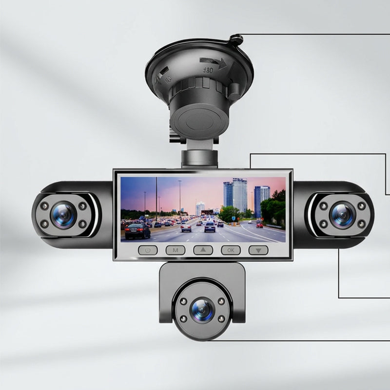 🥳2026 HOT SALE🥳💞50K+ SOLD!🚗📹 50% OFF! 5‑Lens Panoramic Dash Cam – Front, sides, rear & interior – zero blind spots. 1080P night vision & motion detection – protect your car from every angle! 🛡️✨