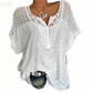 🥳2026 HOT SALE🥳💞50K+ SOLD!🌸👚 50% OFF! Elegant Lace V‑Neck Top – Floral embroidery, relaxed fit & ultra‑soft blend. Flatters every shape – perfect for coffee dates or garden parties! 🕊️✨