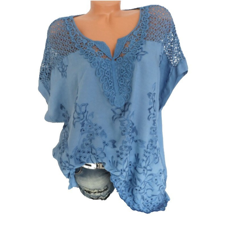 🥳2026 HOT SALE🥳💞50K+ SOLD!🌸👚 50% OFF! Elegant Lace V‑Neck Top – Floral embroidery, relaxed fit & ultra‑soft blend. Flatters every shape – perfect for coffee dates or garden parties! 🕊️✨