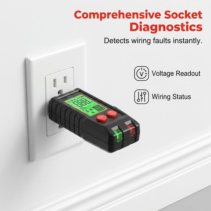 🥳2026 HOT SALE🥳💞50K+ SOLD!⚡🔍 50% OFF! Digital Circuit Breaker Finder & Outlet Tester – Accurately locates breakers & tests wiring. No more guessing – save on electrician call‑out fees! 🛡️✨