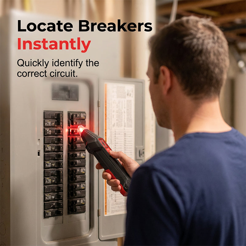 🥳2026 HOT SALE🥳💞50K+ SOLD!⚡🔍 50% OFF! Digital Circuit Breaker Finder & Outlet Tester – Accurately locates breakers & tests wiring. No more guessing – save on electrician call‑out fees! 🛡️✨