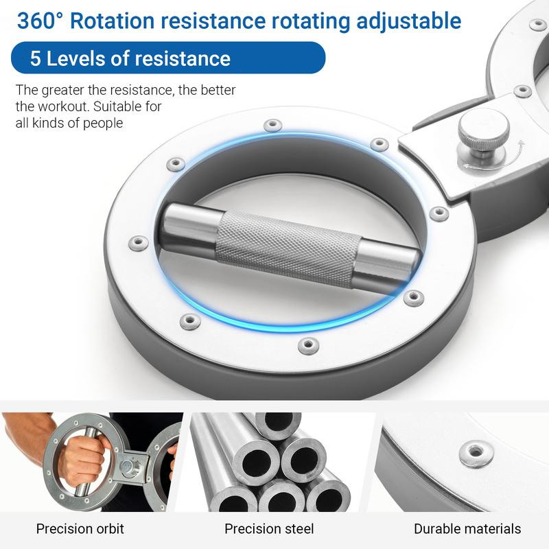 🥳2026 HOT SALE🥳💞50K+ SOLD! 💪🏋️ 50% OFF! Adjustable Arm & Chest Exerciser – 12LB resistance, 360° rotating grips & compact design. Train forearms, wrists & grip at home or office! 🛡️✅