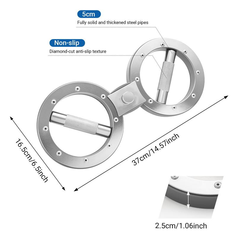 🥳2026 HOT SALE🥳💞50K+ SOLD! 💪🏋️ 50% OFF! Adjustable Arm & Chest Exerciser – 12LB resistance, 360° rotating grips & compact design. Train forearms, wrists & grip at home or office! 🛡️✅