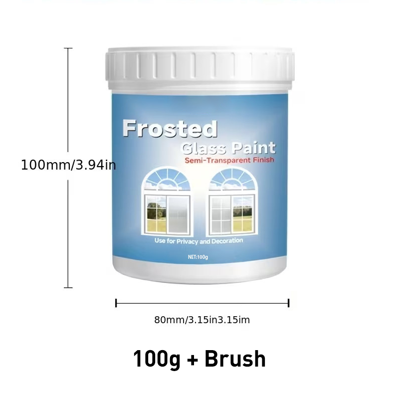 🥳2026 HOT SALE🥳💞50K+ SOLD! 🌫️✨ 50% OFF! Frosted Glass Paint for Privacy – instant semi-transparent privacy, still lets light in. Waterproof & toxin-free for bathrooms, offices & bedrooms! 🌀🛡️