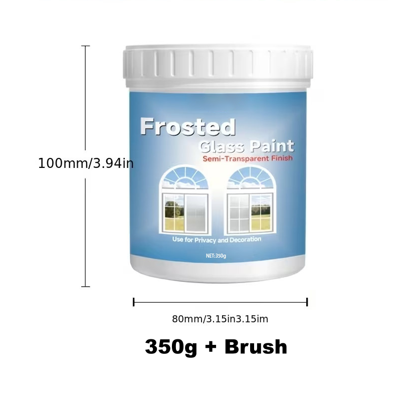 🥳2026 HOT SALE🥳💞50K+ SOLD! 🌫️✨ 50% OFF! Frosted Glass Paint for Privacy – instant semi-transparent privacy, still lets light in. Waterproof & toxin-free for bathrooms, offices & bedrooms! 🌀🛡️