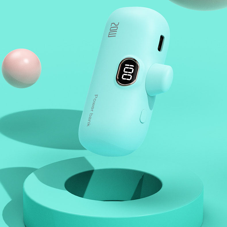 🥳2026 HOT SALE🥳💞50K+ SOLD!💖🔌 50% OFF! Portable 5000mAh Power Bank – Wireless charge, digital display. Tiny as lipstick, huge power. Never run out of juice! 🚀💎
