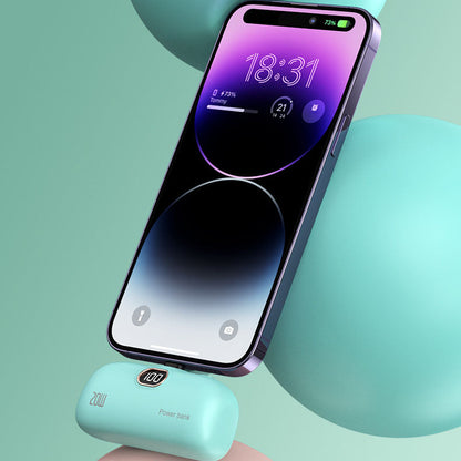 🥳2026 HOT SALE🥳💞50K+ SOLD!💖🔌 50% OFF! Portable 5000mAh Power Bank – Wireless charge, digital display. Tiny as lipstick, huge power. Never run out of juice! 🚀💎