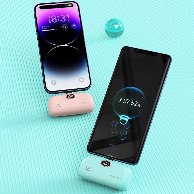 🥳2026 HOT SALE🥳💞50K+ SOLD!💖🔌 50% OFF! Portable 5000mAh Power Bank – Wireless charge, digital display. Tiny as lipstick, huge power. Never run out of juice! 🚀💎
