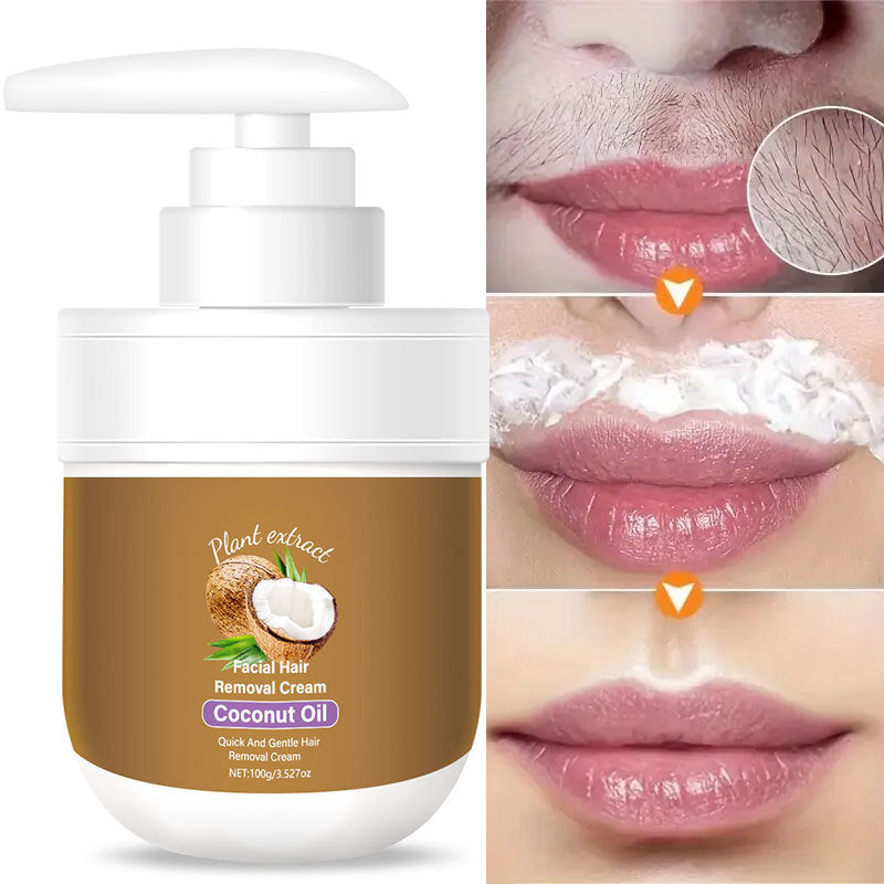 🥳2026 HOT SALE🥳💞50K+ SOLD! 🥥💧 50% OFF! Coconut Oil Hair Removal Cream – Moisturizes & nourishes while removing hair. No harsh chemicals, no irritation – just smooth, touchable skin. From £8.99 – buy more, save more! 🌟🛒