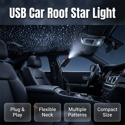 🥳2026 HOT SALE🥳💞50K+ SOLD!🚗🌌 50% OFF! USB Car Roof Star Projector – 360° bendable, moon & stars. Romantic night drives! ✨🔭