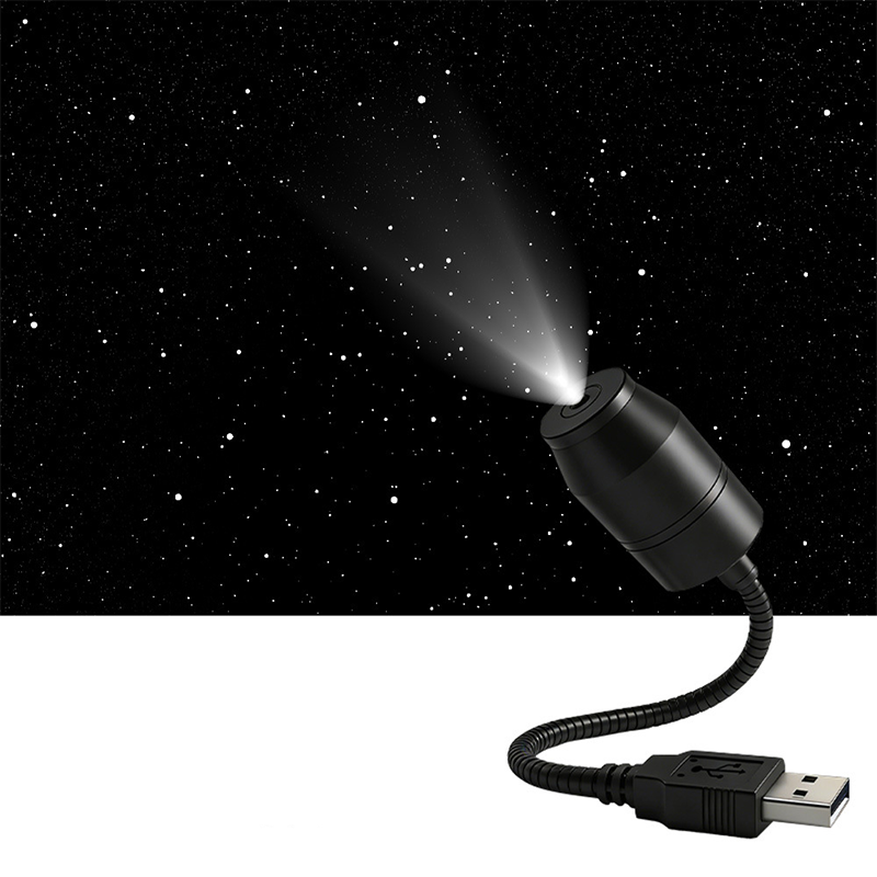 🥳2026 HOT SALE🥳💞50K+ SOLD!🚗🌌 50% OFF! USB Car Roof Star Projector – 360° bendable, moon & stars. Romantic night drives! ✨🔭