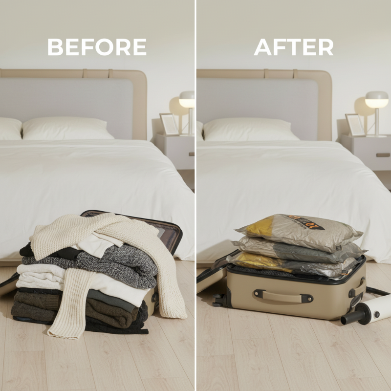 🥳2026 HOT SALE🥳💞50K+ SOLD! 🧳⚡ LAST DAY – £6.99! Waterproof Travel Compression Bags – Cordless electric pump, 4500Pa suction, shrinks clothes by 75%. Save space & keep items dry! Buy more, save more! 🎒✨