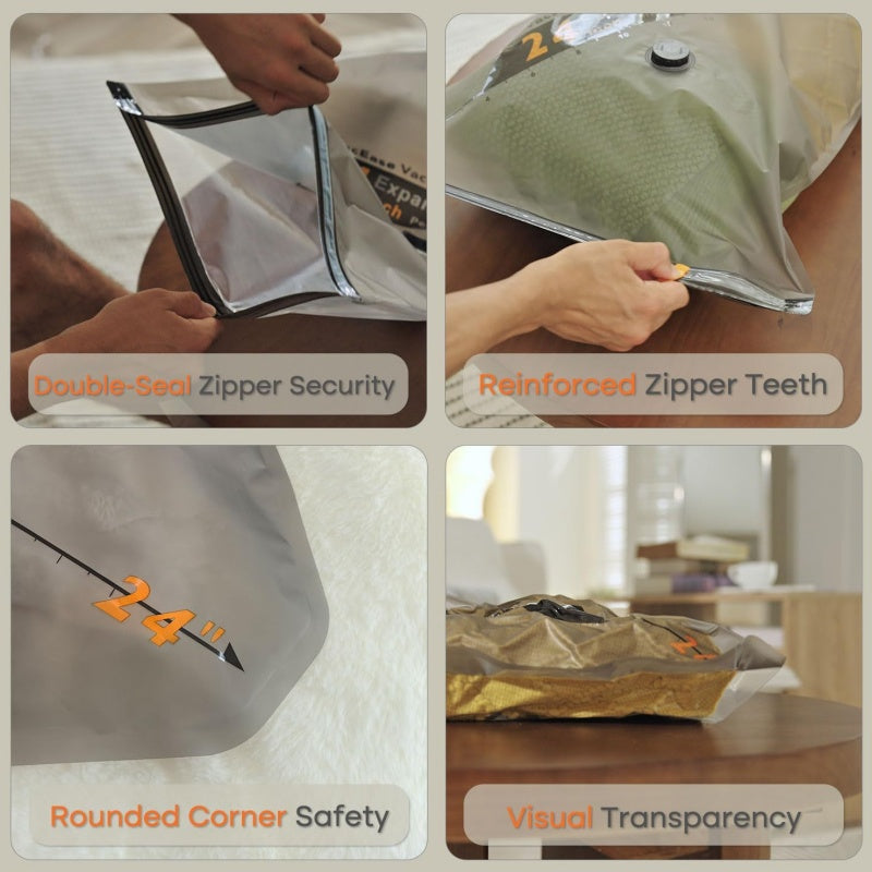 🥳2026 HOT SALE🥳💞50K+ SOLD! 🧳⚡ LAST DAY – £6.99! Waterproof Travel Compression Bags – Cordless electric pump, 4500Pa suction, shrinks clothes by 75%. Save space & keep items dry! Buy more, save more! 🎒✨