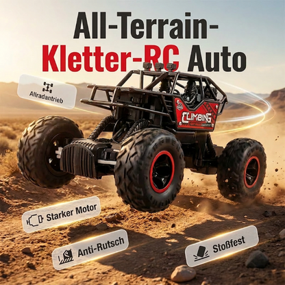 🥳2026 HOT SALE🥳💞50K+ SOLD! 🚗🏔️ 50% OFF! RC Off-Road Car – climbs rocks, grass, gravel & dirt with ease. Oversized TPR tires grip tight, anti-collision frame takes hits – endless outdoor fun for kids & grandkids! 🔋🎮