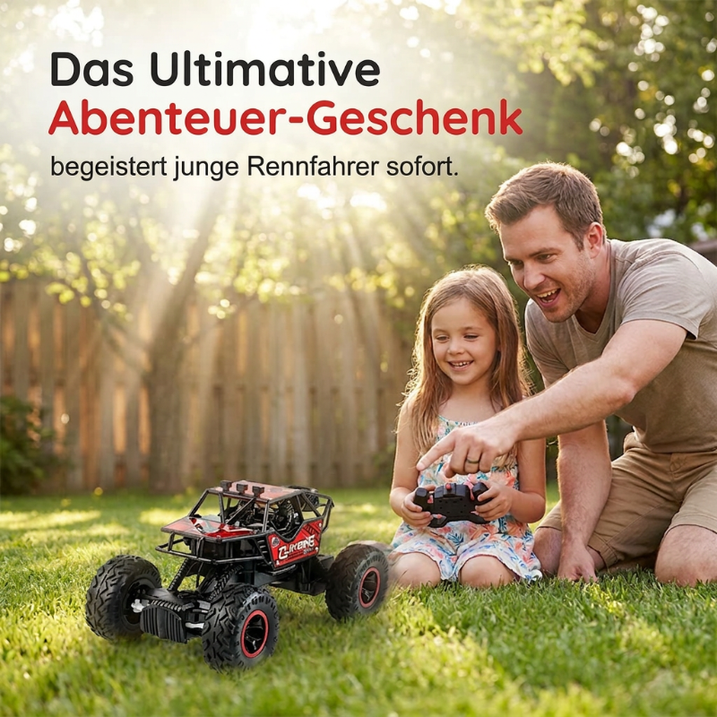 🥳2026 HOT SALE🥳💞50K+ SOLD! 🚗🏔️ 50% OFF! RC Off-Road Car – climbs rocks, grass, gravel & dirt with ease. Oversized TPR tires grip tight, anti-collision frame takes hits – endless outdoor fun for kids & grandkids! 🔋🎮