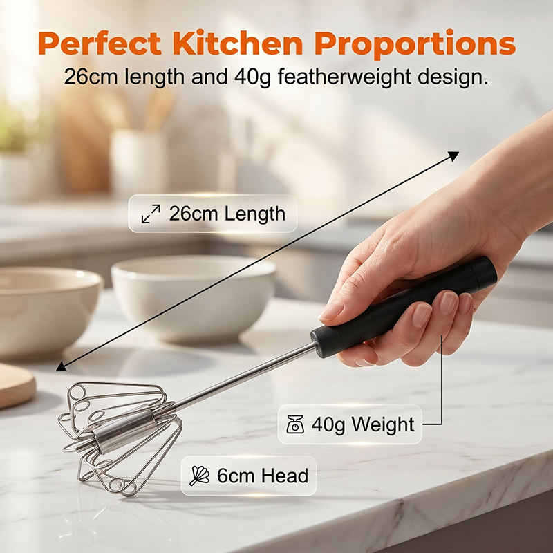 🥳2026 HOT SALE🥳💞50K+ SOLD!🥚💪 50% OFF! Semi‑Automatic Hand Egg Beater – Press & spin, no electricity. Whisk eggs & cream in seconds. Save your wrists! ✨🧁