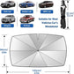 🥳2026 HOT SALE🥳💞50K+ SOLD!☂️🔄 50% OFF! Car Windshield Sun Shade Umbrella – 360° bendable handle, no scratches. Blocks UV & heat. Folds small. 🚗✨