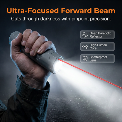🥳2026 HOT SALE🥳💞50K+ SOLD!🎯⚡ 50% OFF! Infrared Laser Flashlight with COB – Pinpoint laser + wide floodlight, magnetic mount. Compact & powerful. A pocket‑sized utility beast! 💪🌟