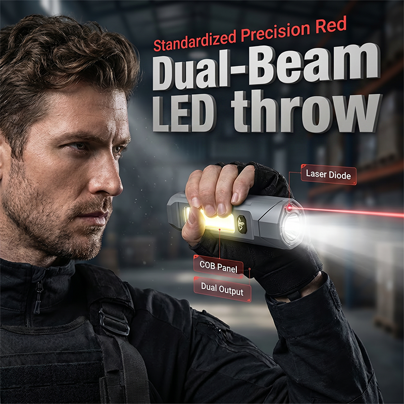 🥳2026 HOT SALE🥳💞50K+ SOLD!🎯⚡ 50% OFF! Infrared Laser Flashlight with COB – Pinpoint laser + wide floodlight, magnetic mount. Compact & powerful. A pocket‑sized utility beast! 💪🌟