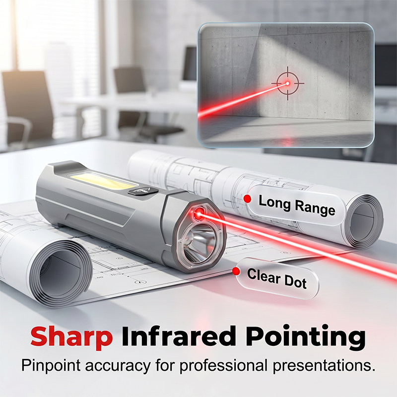 🥳2026 HOT SALE🥳💞50K+ SOLD!🎯⚡ 50% OFF! Infrared Laser Flashlight with COB – Pinpoint laser + wide floodlight, magnetic mount. Compact & powerful. A pocket‑sized utility beast! 💪🌟