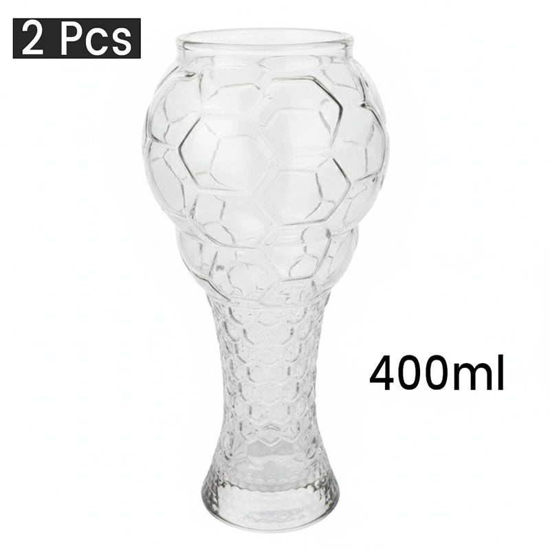 🥳2026 HOT SALE🥳💞50K+ SOLD!⚽🍺 50% OFF! Football Shaped Beer Glass – 400ml/600ml, textured grip, stable base. Perfect for match nights! 🏆✨