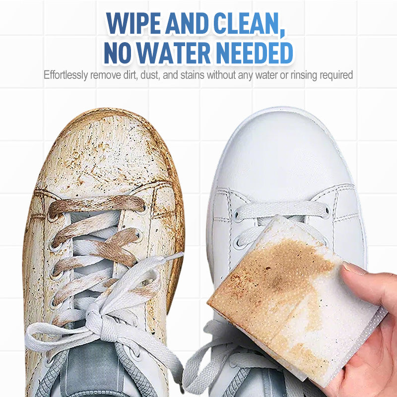 🥳2026 HOT SALE🥳💞50K+ SOLD!👟🧼 50% OFF! Quick‑Clean Shoe Wipes – No water, no scrubbing. Removes dirt & stains instantly. Gentle on leather, suede & canvas. A must‑have for outings! 💨✨