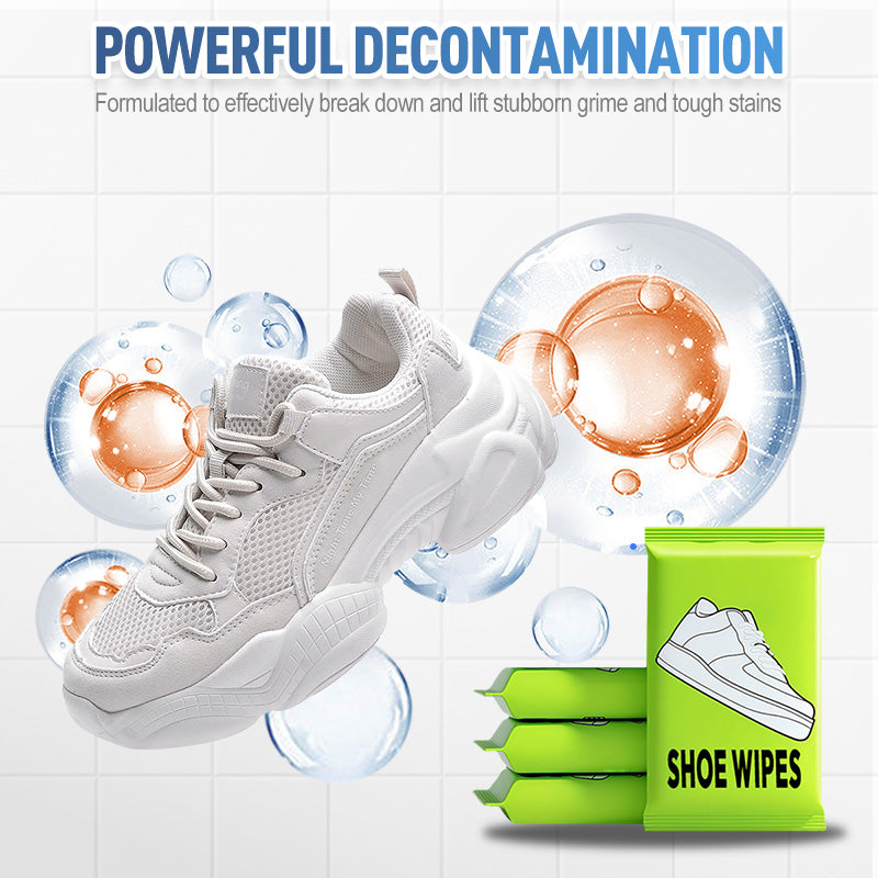 🥳2026 HOT SALE🥳💞50K+ SOLD!👟🧼 50% OFF! Quick‑Clean Shoe Wipes – No water, no scrubbing. Removes dirt & stains instantly. Gentle on leather, suede & canvas. A must‑have for outings! 💨✨