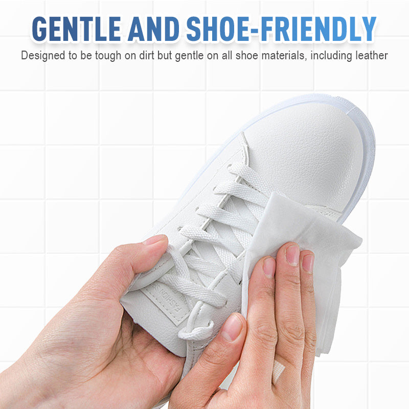 🥳2026 HOT SALE🥳💞50K+ SOLD!👟🧼 50% OFF! Quick‑Clean Shoe Wipes – No water, no scrubbing. Removes dirt & stains instantly. Gentle on leather, suede & canvas. A must‑have for outings! 💨✨