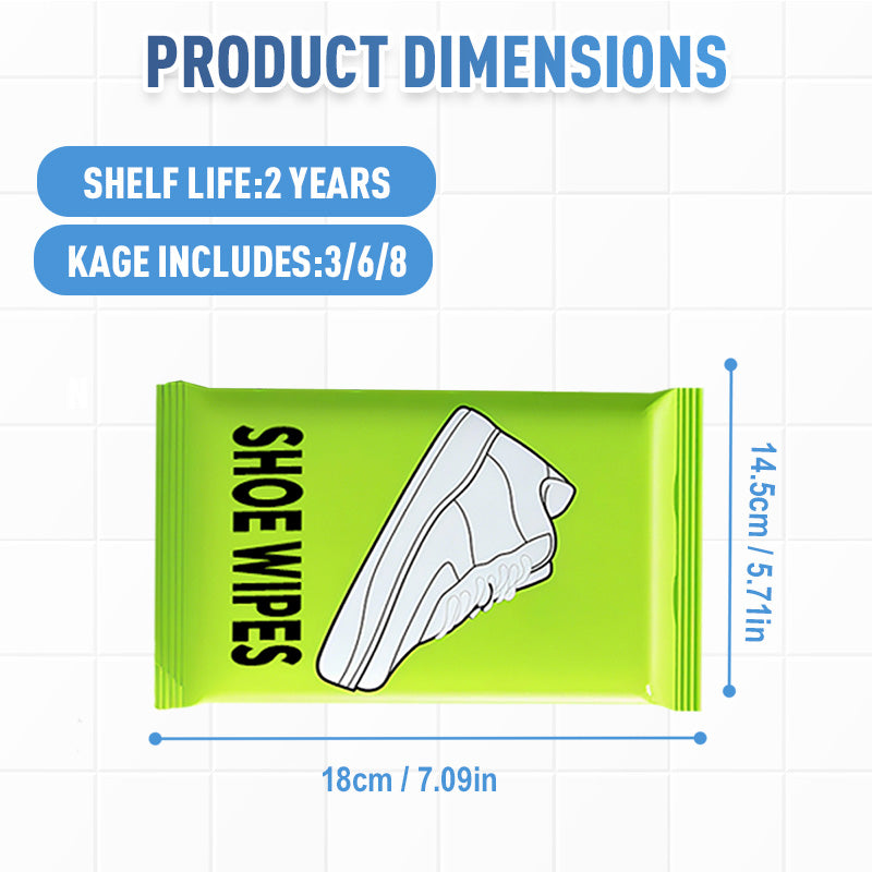 🥳2026 HOT SALE🥳💞50K+ SOLD!👟🧼 50% OFF! Quick‑Clean Shoe Wipes – No water, no scrubbing. Removes dirt & stains instantly. Gentle on leather, suede & canvas. A must‑have for outings! 💨✨