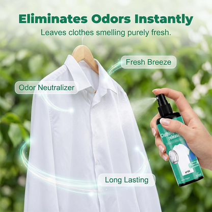 🥳2026 HOT SALE🥳💞50K+ SOLD!👔💨 50% OFF! Instant Wrinkle Releaser Spray – Smooths creases in seconds, no iron needed. Safe on linen & cotton. A busy morning lifesaver! ✨🧺