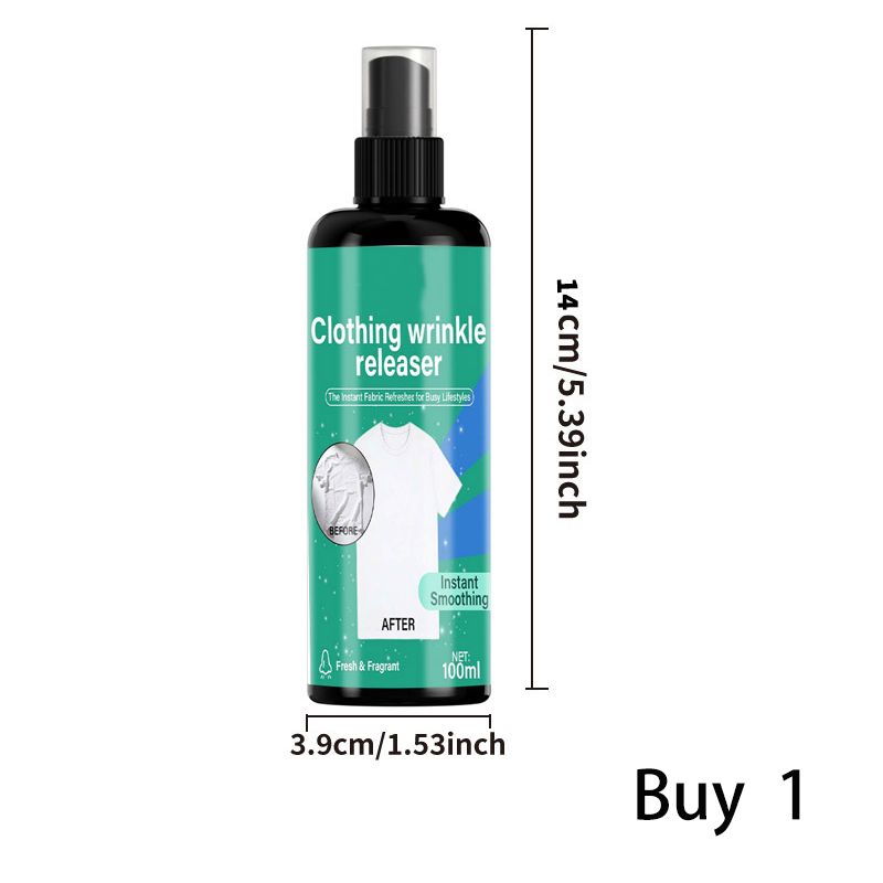 🥳2026 HOT SALE🥳💞50K+ SOLD!👔💨 50% OFF! Instant Wrinkle Releaser Spray – Smooths creases in seconds, no iron needed. Safe on linen & cotton. A busy morning lifesaver! ✨🧺