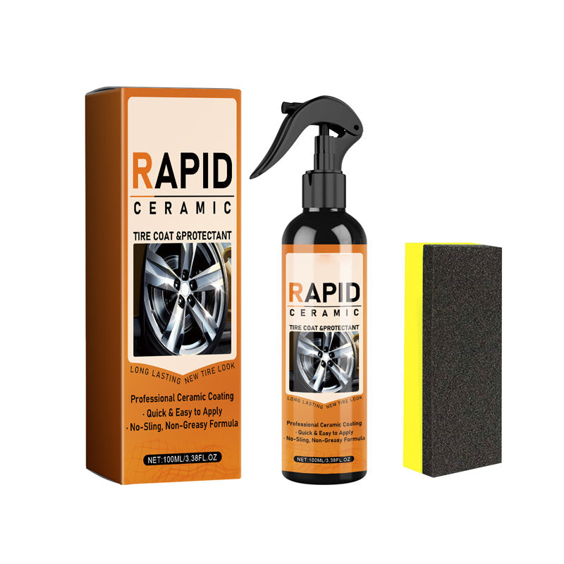 🥳2026 HOT SALE🥳💞50K+ SOLD!💨🛡️ 50% OFF! Ceramic Tire Shine Spray – Instant restoration, repels mud & dust. Includes sponge, pro results at home. 🚗✨