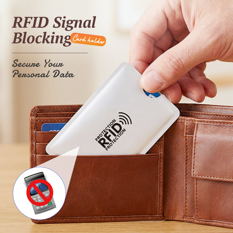 🥳2026 HOT SALE🥳💞50K+ SOLD!🛡️💳 50% OFF! RFID‑Blocking Credit Card Holder – Shields your cards from digital pickpockets. Slim, durable & travel‑friendly – secure your identity! 🔒✨