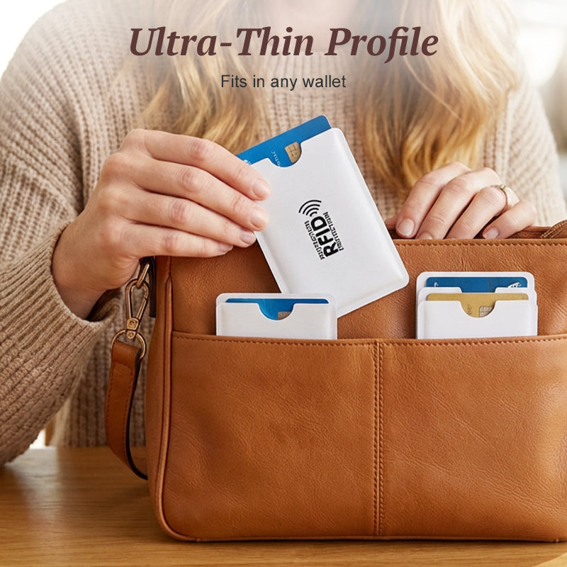🥳2026 HOT SALE🥳💞50K+ SOLD!🛡️💳 50% OFF! RFID‑Blocking Credit Card Holder – Shields your cards from digital pickpockets. Slim, durable & travel‑friendly – secure your identity! 🔒✨